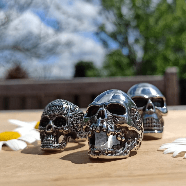 TÊTE DE MORT gothique taille 12