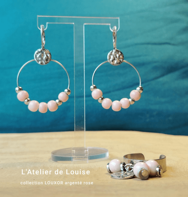 LOUXOR argentée rose