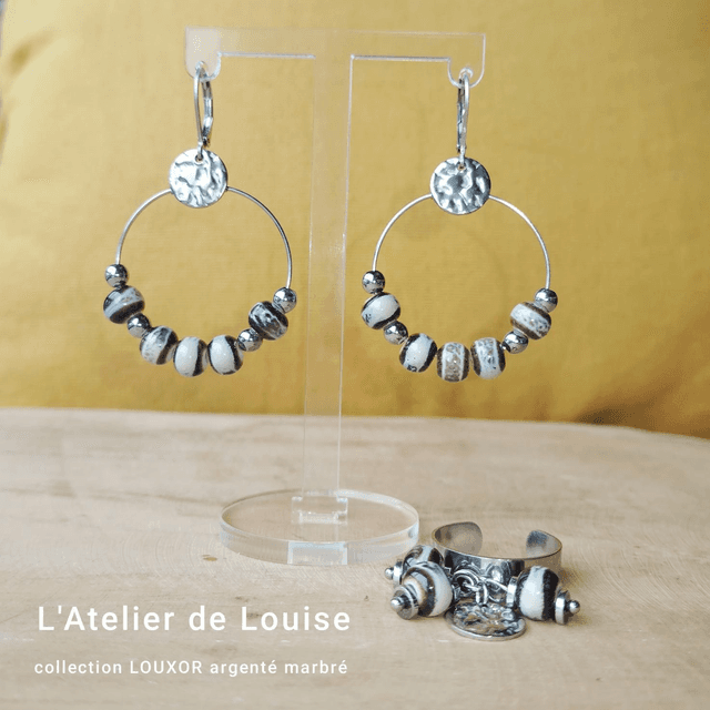 LOUXOR argentée marbrée BO